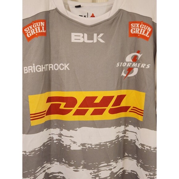 BLK Size XL Rugby DHL Stormers Away Jersey - Picture 2 of 6